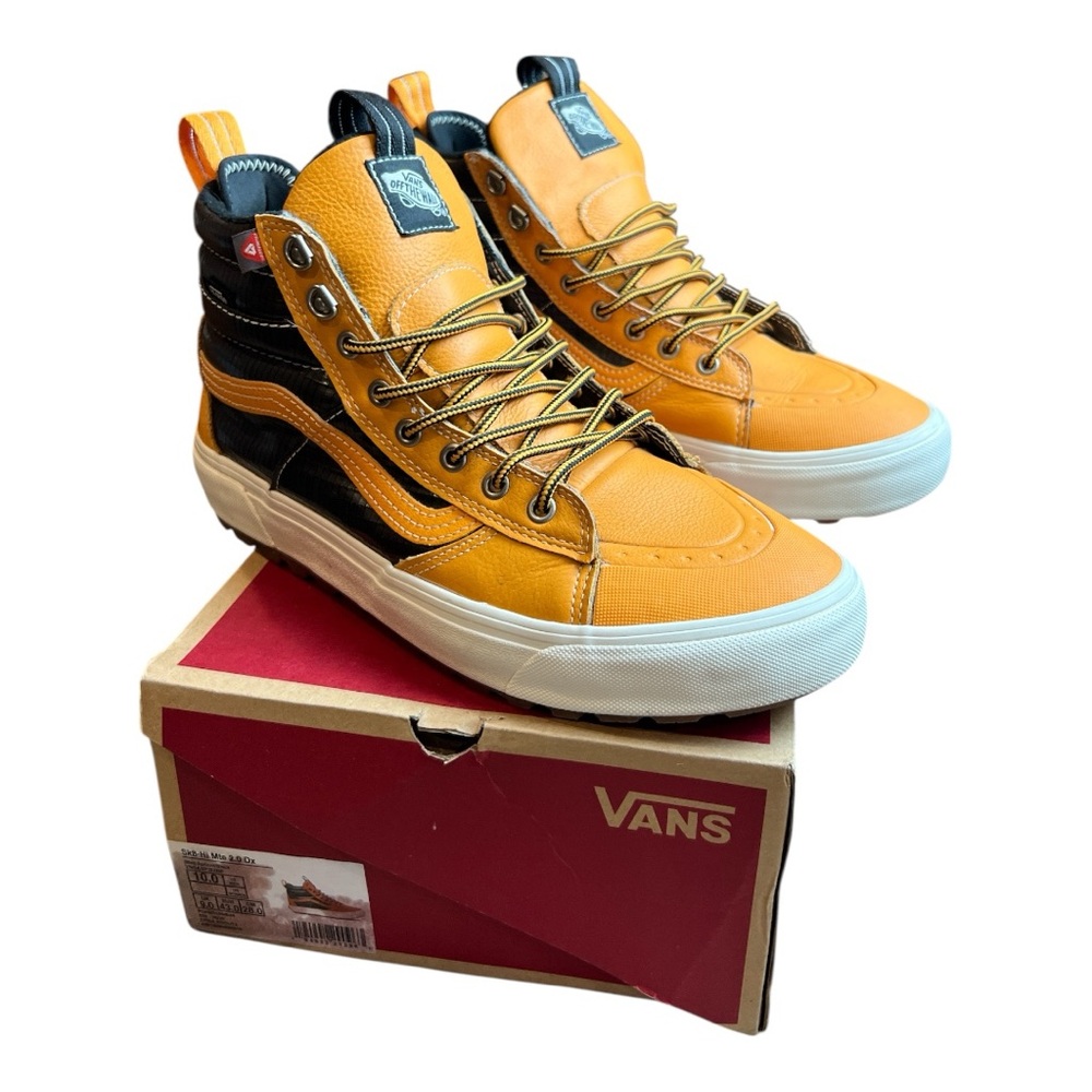 Vans Sk8-Hi Waterproof Insulated Skate Shoe - Glazed Ginger Brown SZ 10 - Picture 3 of 12